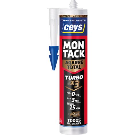 Adesivo di montaggio Montack Turbo Pro, trasparente, 290 ml