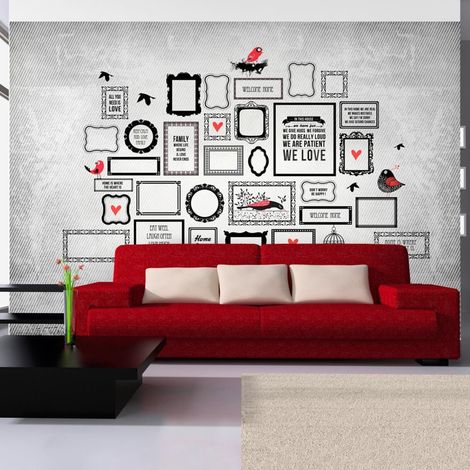 Papier peint devise de la famille - 150 x 105 cm (1/4)