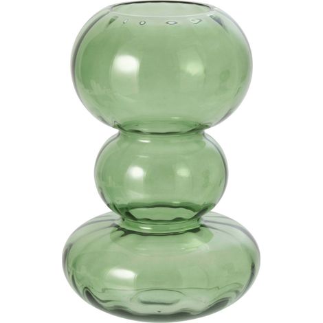 Vase boule en verre vert - vert transparent (1/5)