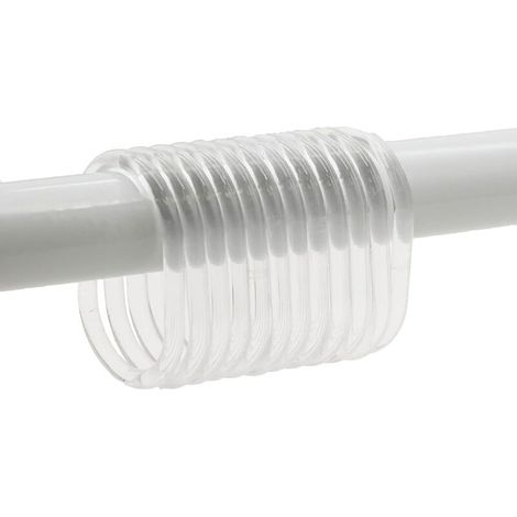 Bardusch-Tendance Lot de 12 Anneaux de Rideaux en PVC Transparent (1/4)