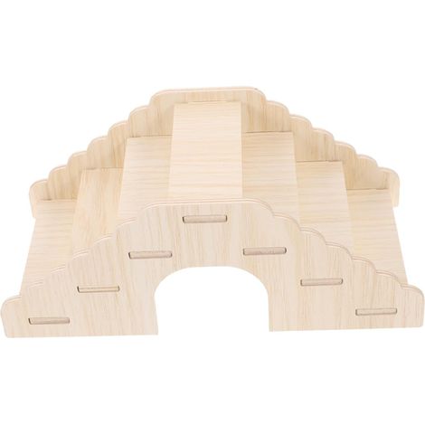 Holzleiter für Hamster, Kleintierversteck, Kletterspielzeug für den Käfig (1/5)