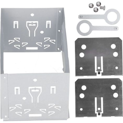 Cadre universel 2 Din en alliage d'aluminium pour autoradio stéréo audio, installation fascia compatible B5/MK3/MK4 (1/5)