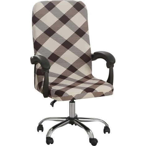 Housse de Chaise de Bureau Universelle Extensible Microfibre Lavable Couverture de Chaise Bureau Imprimé Housses de Fauteuil Extensibles Confortable Fauteuil de Direction (1/5)