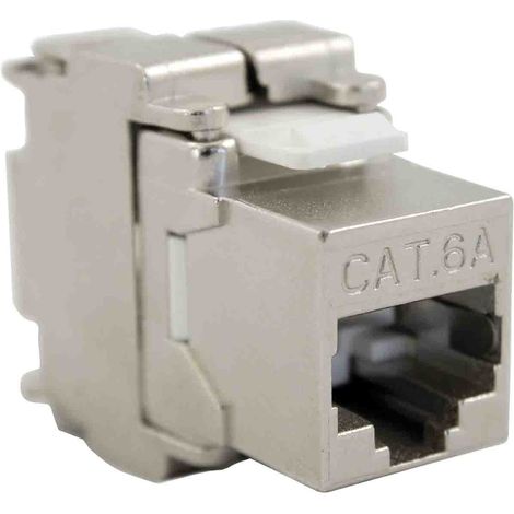 Connecteur RJ45 cat 6a RS PRO Femelle, Blindage à 360° Montage sur câble sans outil , ports ( Prix pour Boîte de 8 )