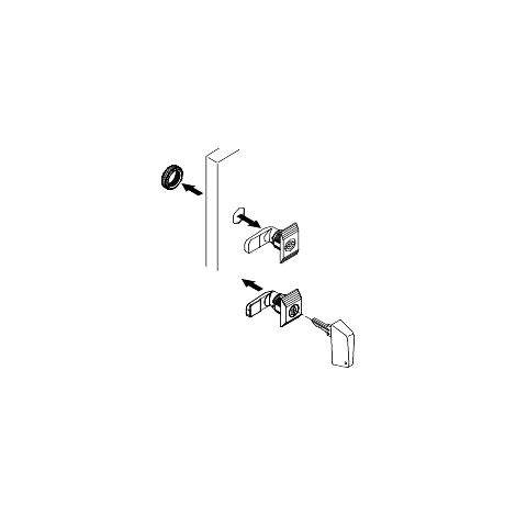 Spacial CRN - serrure complète CIRC à clé 405 - NSYCLL405CRN