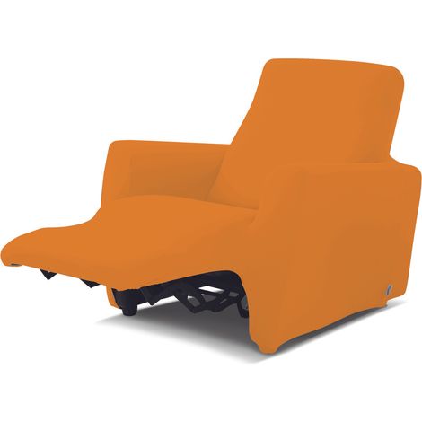 Copripoltrona Reclinabile Antimacchia Elasticizzata Genius Relax Lounge Tinta Unita, misuraPoltronacoloreSenape 1008 (1/5)