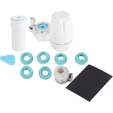 Wasserfilter, Wasserhahn-Wasserfilter mit Aktivkohle, Keramikkern für hohe Wasserqualität, einfache Installation/Entfernung, Wasserspender und Filter