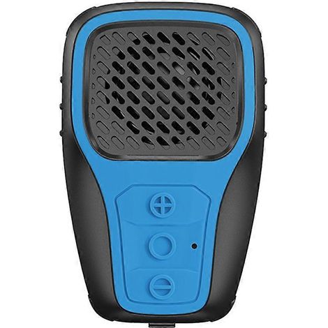 Enceinte Bluetooth sans fil portable mini à fixation magnétique, étanche IPX67, stéréo, colonne avec caisson de basses, noir et bleu (1/5)