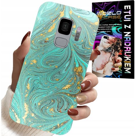 Custodia per Samsung Galaxy S9 - motivo marmorizzato + pellicola in idrogel (1/5)