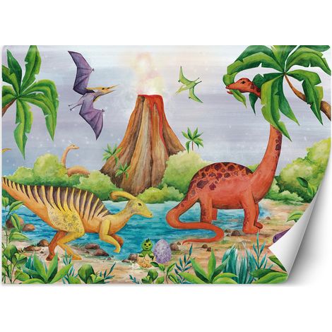 Fototapete Dinosaurier am See 150x105 cm (1/5)
