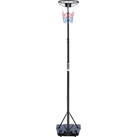 Canestro da basket portatile regolabile da 259,08 a 304,8 cm, senza tabellone, nero (1/4)