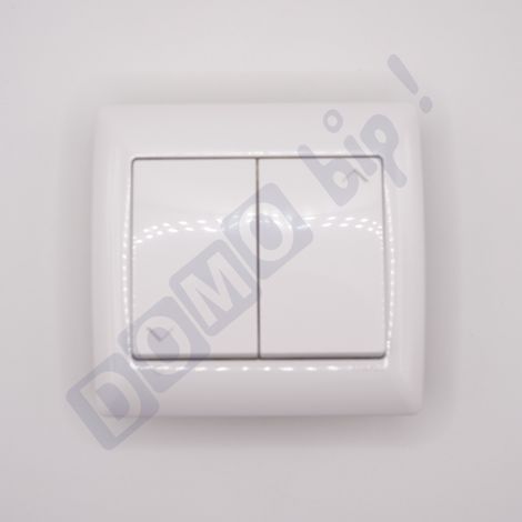 Inverseur SIRIUS ACP20 momentané pour volets roulants / automatisme domestique - 2 contacts - Couleur ABS blanc - Norme CE & IP20 - Montée / Descente (1/2)
