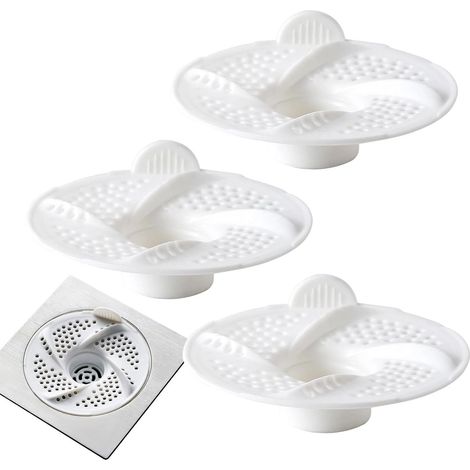 Filtre à cheveux pour siphon de douche Lot de 3 crépines de sol pour Crépine Pour Douche Pour Votre Maison, Salle De Bain, , Buanderie, Garage, Appartement, Domestique (1/5)