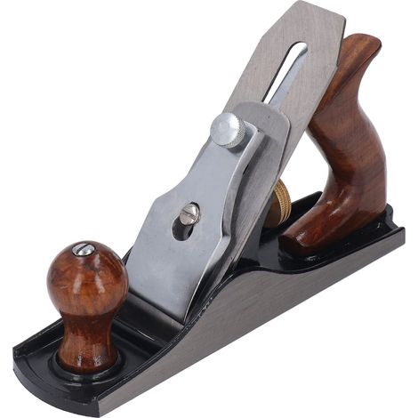 Rabot manuel d'établi, lame affûtée, base lisse, poignée ergonomique, petit rabot à main, outil de rabotage manuel pour le travail du bois. (1/5)