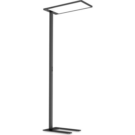 Piantana Moderna Comfort Metallo Nero Led 76W K Luce Calda 3000K (1/2)