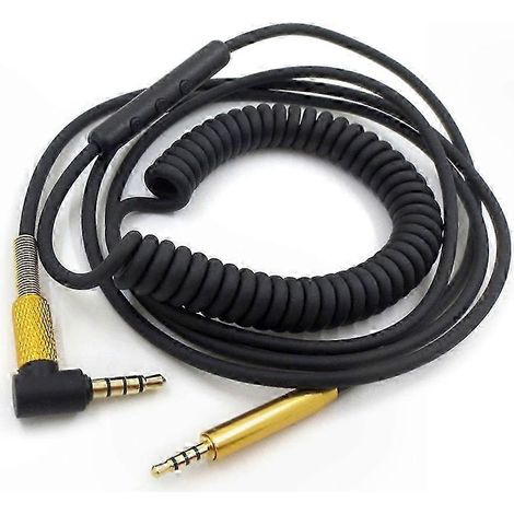 Câble pour casque antibruit avec prise jack 2,5 mm et connecteur à ressort. (1/4)