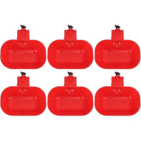 ZVD 6 PCS Abreuvoirs Automatiques pour Volaille, Grand Abreuvoir ABS épaississant, Abreuvoir Automatique pour Poulet, Chien, Canard G1/8 Filetage Male (1/4)