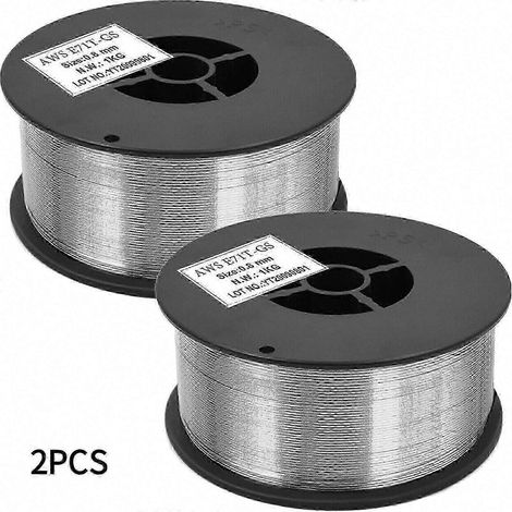 Fil de soudage fourré aluminium E71T-GS sans gaz, auto-protégé, Ø0,8 mm pour poste MIG, 1 kg, usage professionnel (1/5)