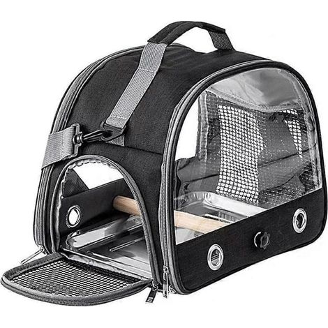 Sac à dos de transport pour perroquet, cage de voyage portable pour petits animaux C (1/5)