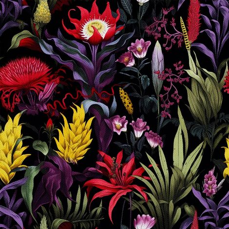 Tela decorativa para exteriores Oxford - Motivo floral I DX5332 (1/5)
