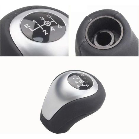 Pommeau de levier de vitesses manuel 6 rapports en cuir ABS pour Mercedes Vito W447 (2017-2020). (1/5)