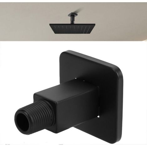 rallonge de douche droite Bras de douche droit 8,5 cm, extension de douche carrée en acier electromenager cabine (1/5)