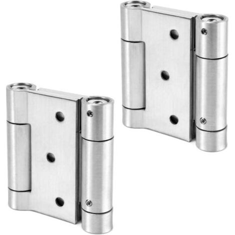 Charnière de porte tournante, charnière en acier inoxydable 304 pour porte tournante et porte tournante pour café, porte de salon, jusqu'à 15 kg Charnière à visser, 76 mm,2 pièces (1/5)