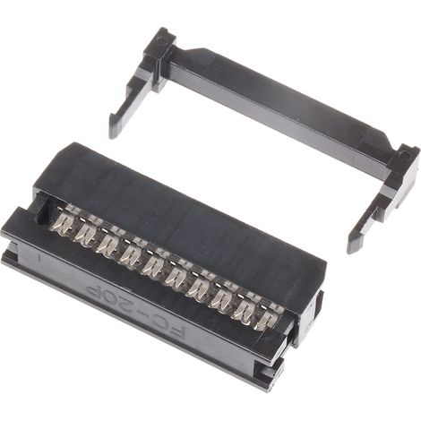 Connecteur IDC RS PRO Femelle, 20 contacts, 2 rangées, pas 2.54mm, Montage sur câble ( Prix pour 1 )