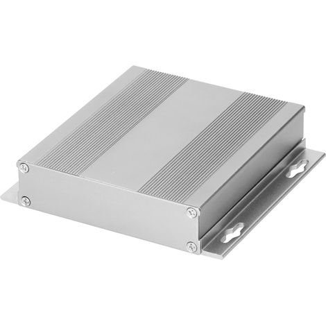 Coffret étanche en alliage d'aluminium pour montage GPS, décodeur et circuit imprimé, gris sable, 27x131x120mm (1/5)