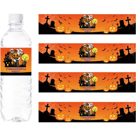 Etiquettes Pour Bouteilles D Eau - Imperméables - Pour Fête D Halloween - 24 Pièces (1/5)