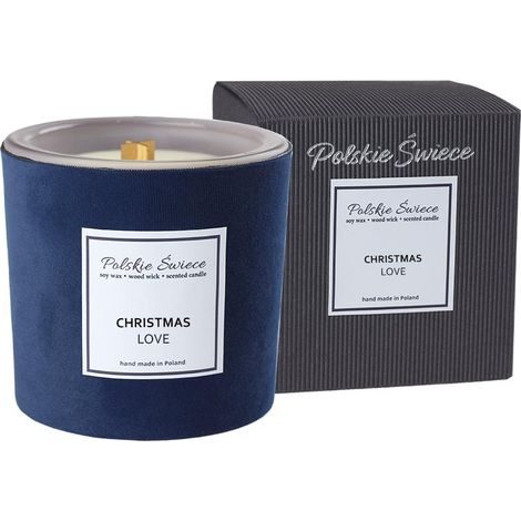 BOUGIE DE NOËL HEVY SKIN NAVY CANDLE NOËL AMOUR NOIR
