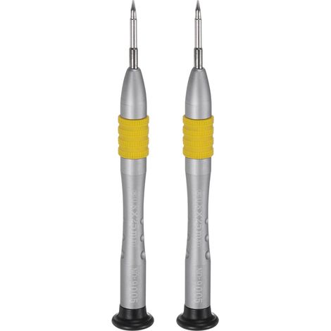 2pcs Tournevis Étoile De Précision 0.8mm Magnétique Jaune (1/5)