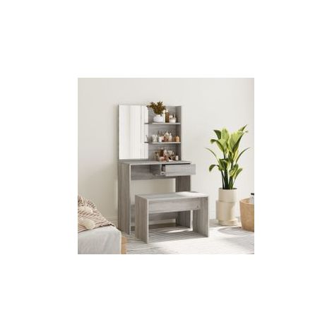 Ensemble de coiffeuse Sonoma gris 74,5x40x141 (1/5)