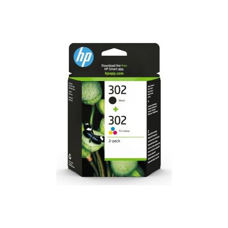 Cartucho de Tinta Original HP nº302 Multipack/ Negro/ Tricolor