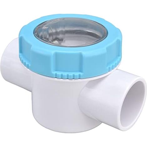 Clapet anti-retour pour tuyau d'arrosage 50 mm, 2 voies, G1 1/2, avec tube miroir transparent pour filtre de piscine (1/5)