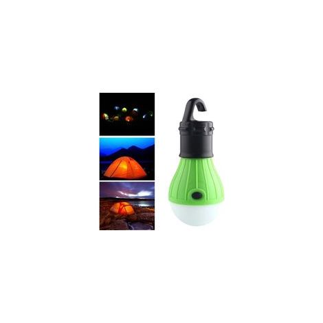 Mini lanterne LED portable pour tente, lumière d'urgence, crochet étanche, vert – (1/4)