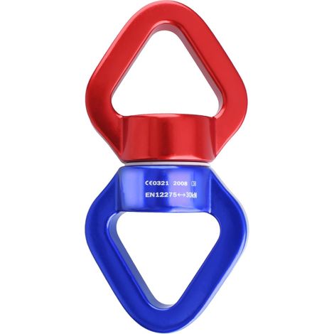 Lntyq Pivot de Rotation 30 KN Dispositif Pivotant 360°Descendeur Escalade Connecteur Swing Rotateur pour Sauvetage Yoga Danse Aérienne (1/5)