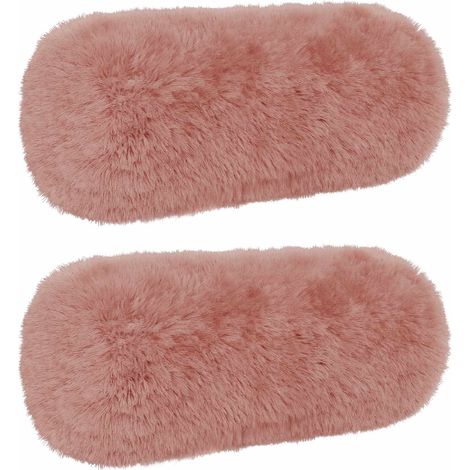 Kissenbezug 2 pcs HEERLEN Rosa Ø 15 x 40 cm PV Fleece vidaXL