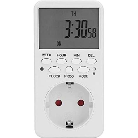 Uhr, Summer und Zeitschaltuhr für den Verteilerkasten. Programmierbare digitale Zeitschaltuhr mit 7-Tage-Automatikzyklus (1 Minute 99 Stunden 99 Minuten). (1/5)