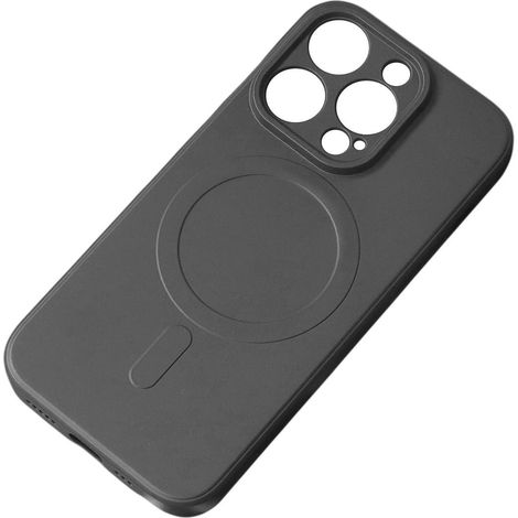 Funda de silicona MagSafe para Samsung Galaxy S25 Edge - Negra