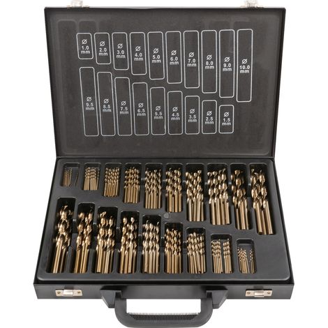 JBM54348 Estuche de brocas helicoidales 1–10 mm cobalto