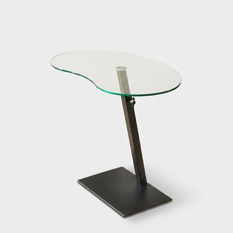 Couchtisch aus gehärtetem Glas mit Metallgestell Fagioli (1/5)