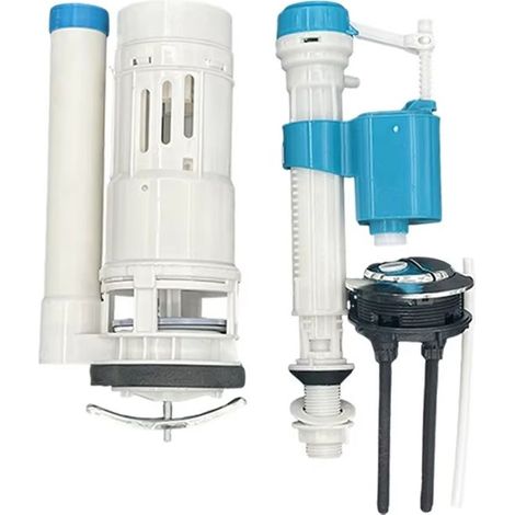 Robinet flotteur universel pour WC — mécanisme de chasse d’eau double — installation rapide — remplissage silencieux — compatible avec les cuvettes standard