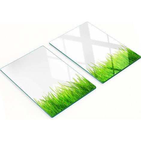 Pannelli decorativi multifunzionali da cucina in vetro temperato a forma di erba, 2x40x52 cm (1/5)