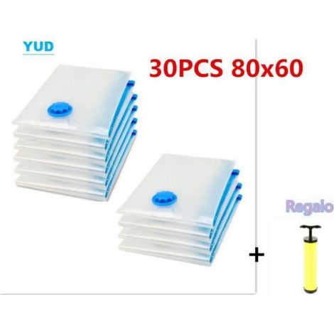 Lot de 30 Housses Sous-Vide YUD - Transparent - 3 Tailles - Rangement et Organisation de Garde-Robe (1/4)