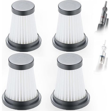 Lot de 4 filtres HEPA de rechange pour aspirateur sans fil pour Moosoo K12 K12 Pro K13, pour Genius Invictus One 1.0 X7 / 2.0 (1/4)