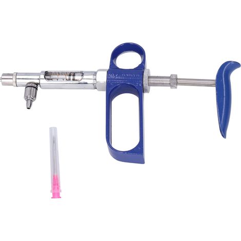Injecteur à seringue de 2 ml pour bétail, injecteur continu réglable pour bovins, ovins, porcins et caprins (1/5)