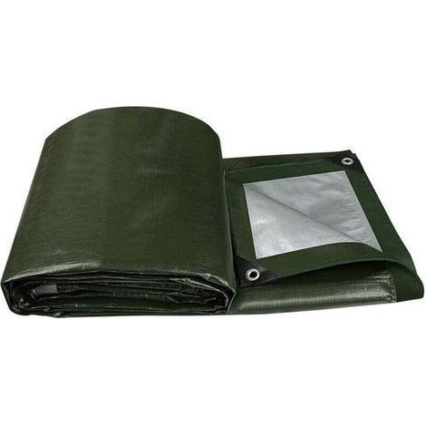 Bâche imperméable, bâche de Jardin avec œillets en Aluminium, bâche tissée bâche de Protection bâche de Bateau bâche (2m2.5m) (1/4)