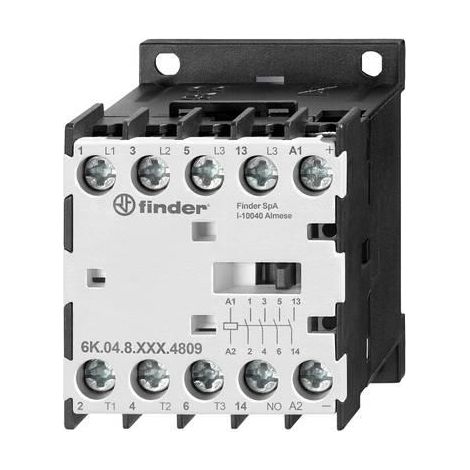 Relè industriale finder 24 volt 4 contatti potenza 5.5 kilowatt