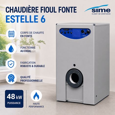 Chaudière fioul 48 kw SIME Estelle 6 OF ERP